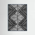 Teal Wood Tribal Poster