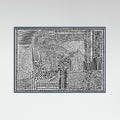 Teal Wood Tribal Tapestry Poster