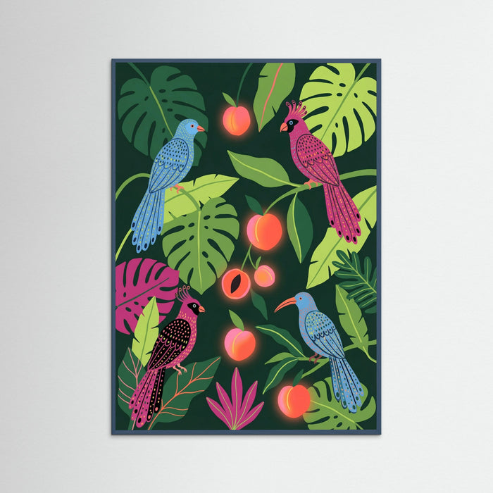 Teal Wood Tropical Dreamers