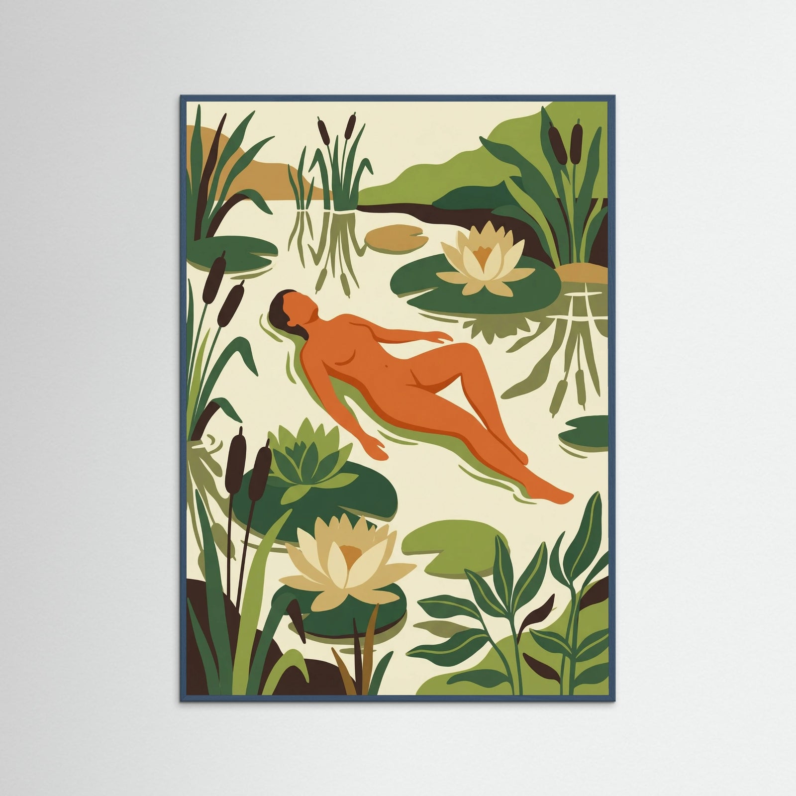 Teal Wood Tropical Repose