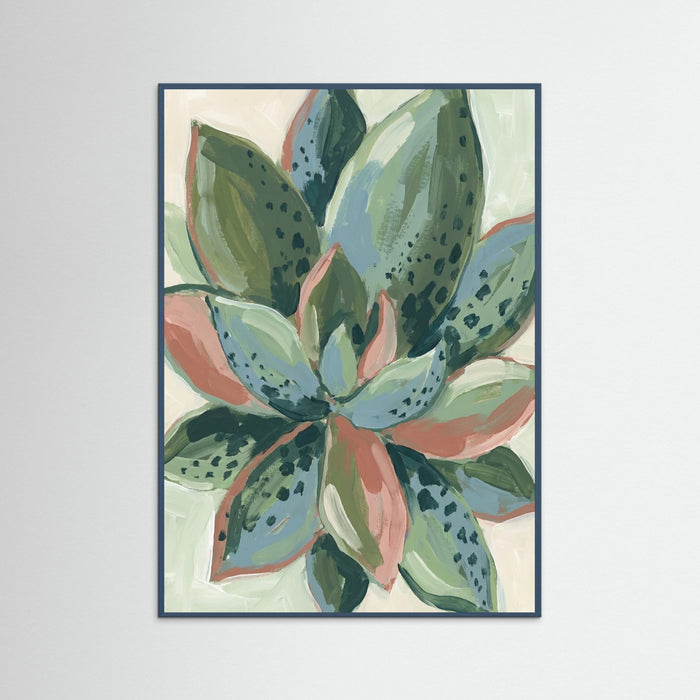 Teal Wood Tropical Strokes