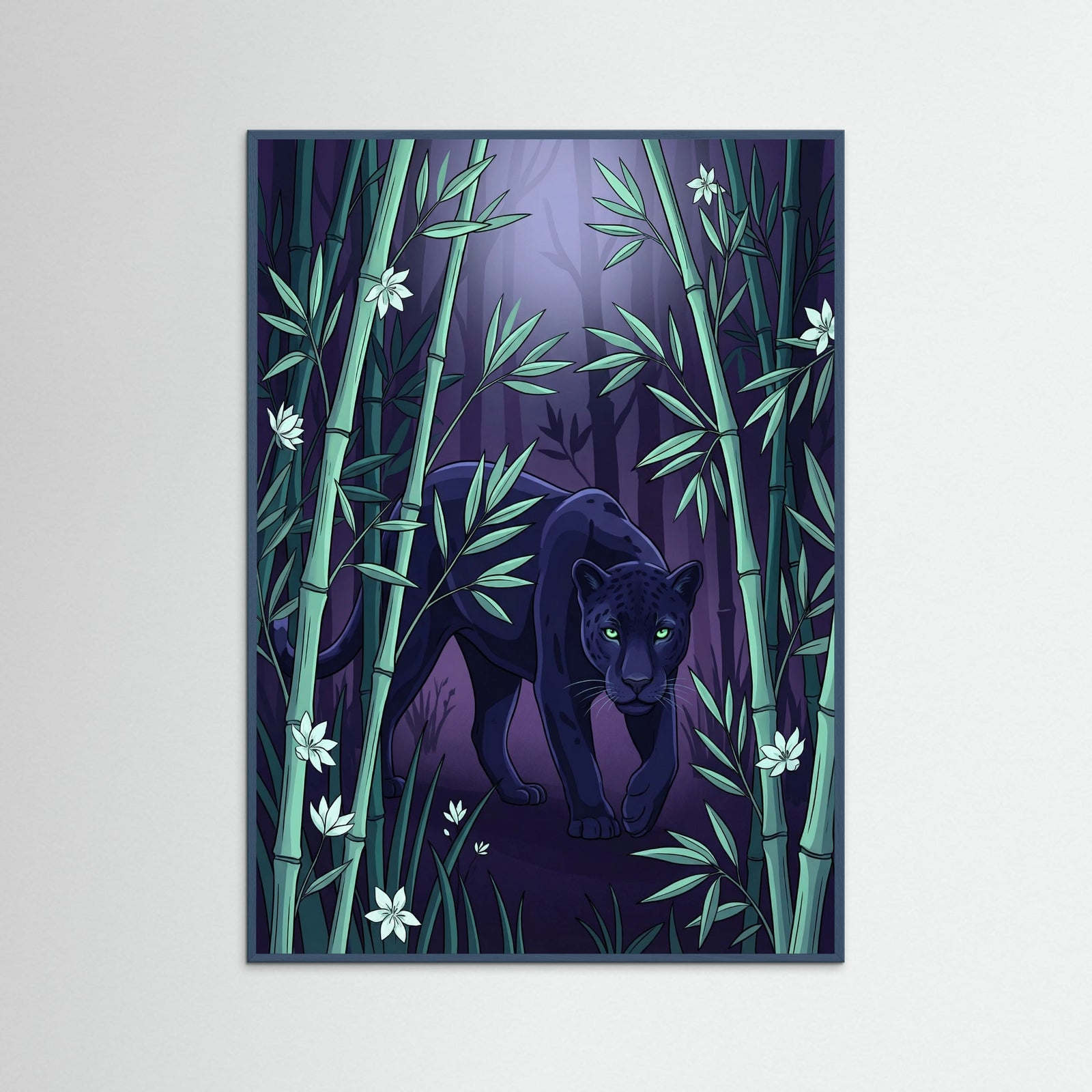 Teal Wood Twilight Cheetah