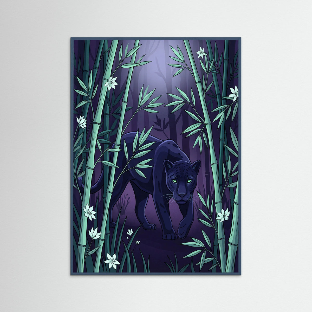 Teal Wood Twilight Cheetah