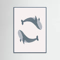 Two Whales Poster – Poster und Kunstdruck