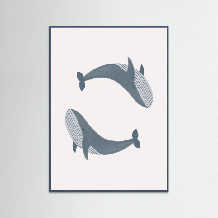 Two Whales Poster – Poster und Kunstdruck