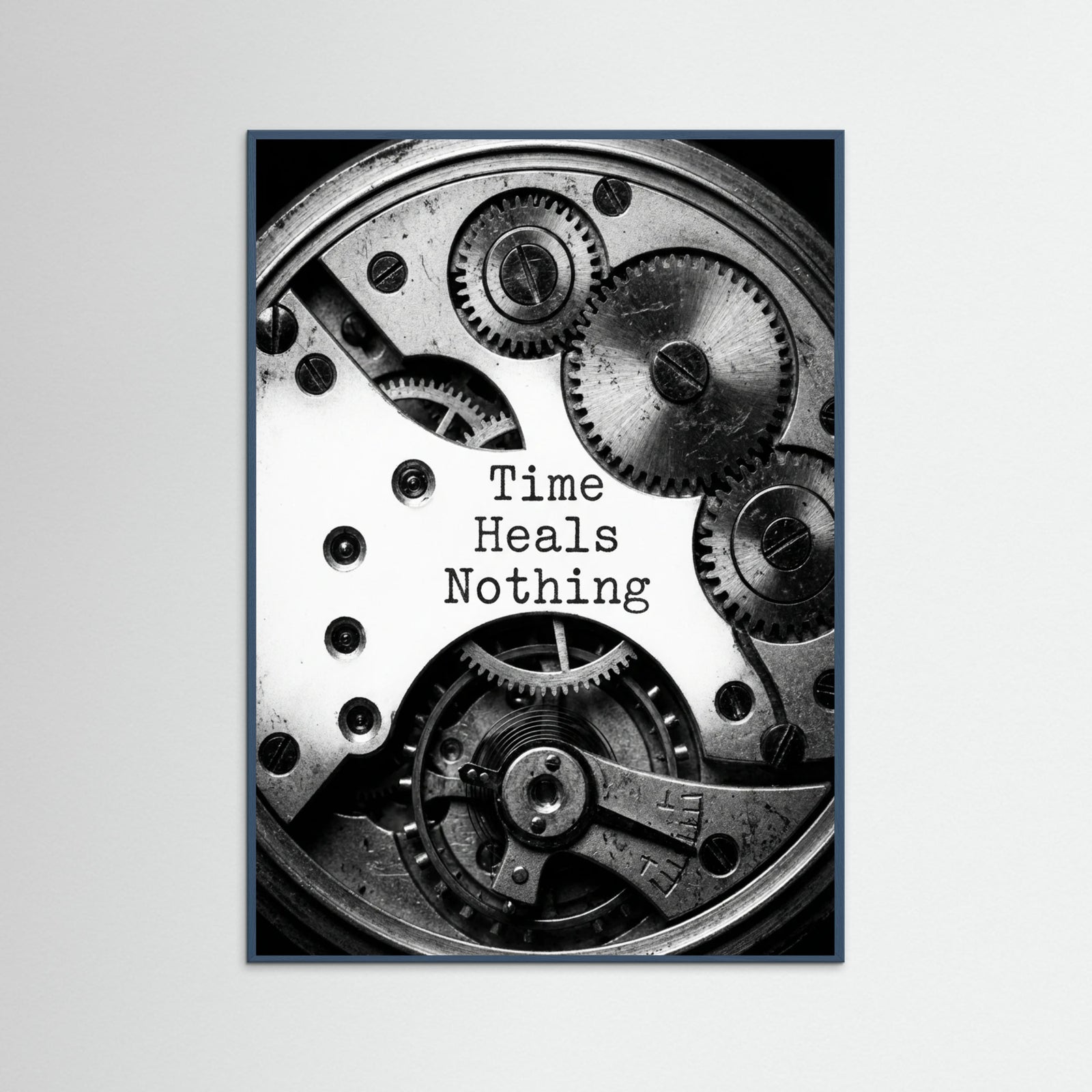 Teal Wood Typed Expression