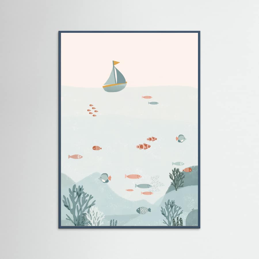 Under the Blue Sea Poster – Poster und Kunstdruck