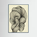 Teal Wood Undulating Strands