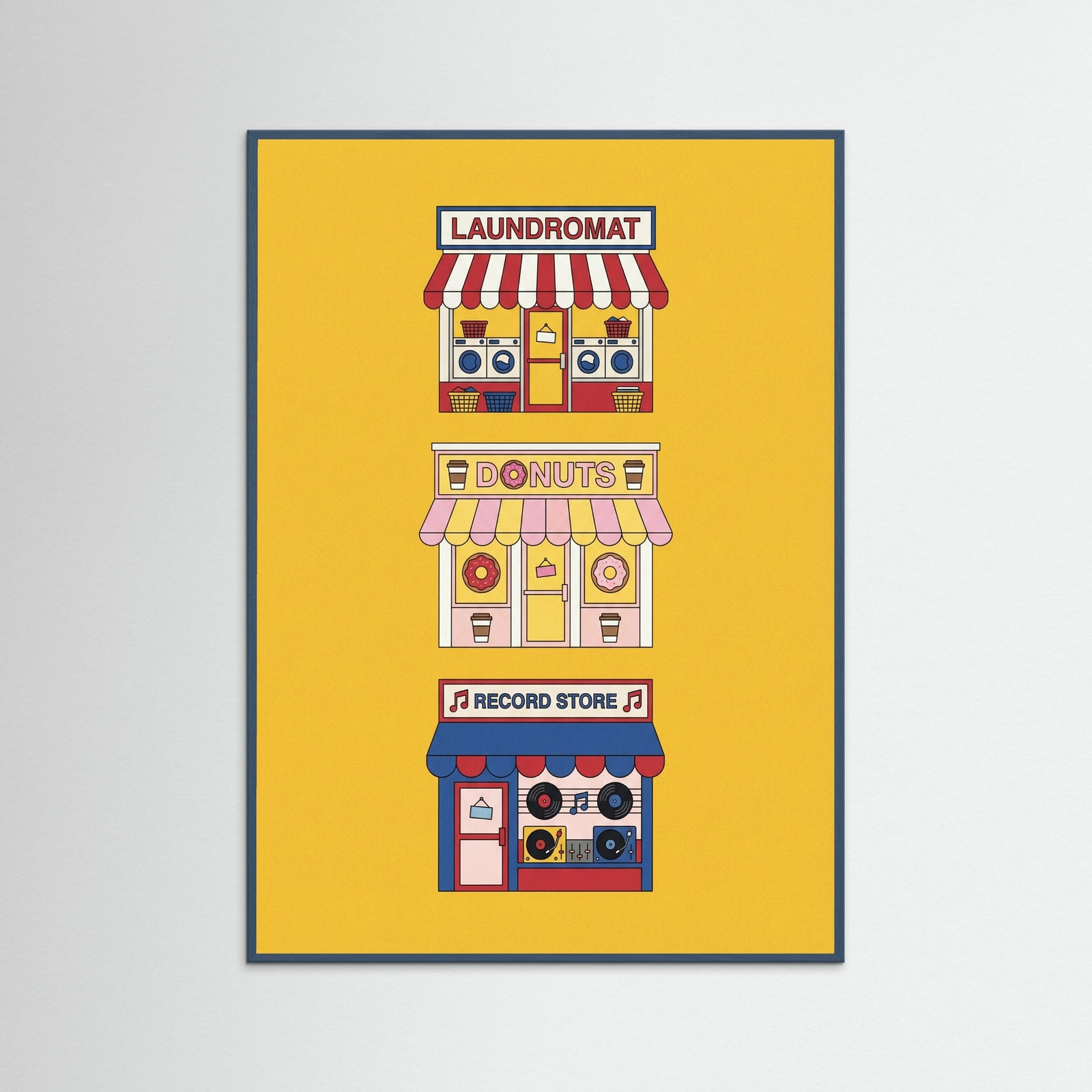 Teal Wood Urban Barber Pole