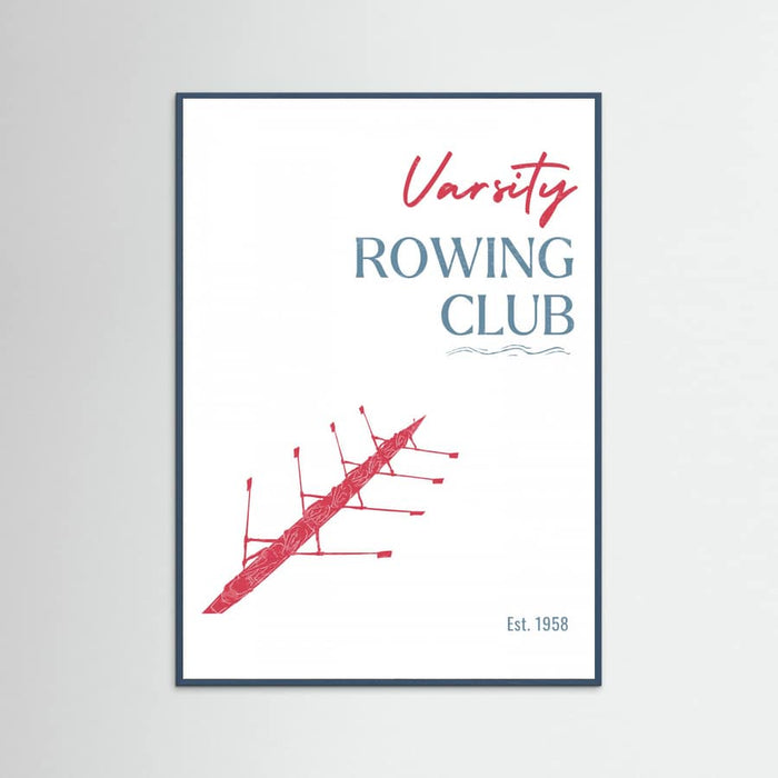 Varsity Rowing Club -juliste – juliste ja taidepainatus