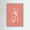 Teal Wood Vase 4 Poster