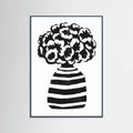 Vase Striped Poster – plakat og kunsttryk