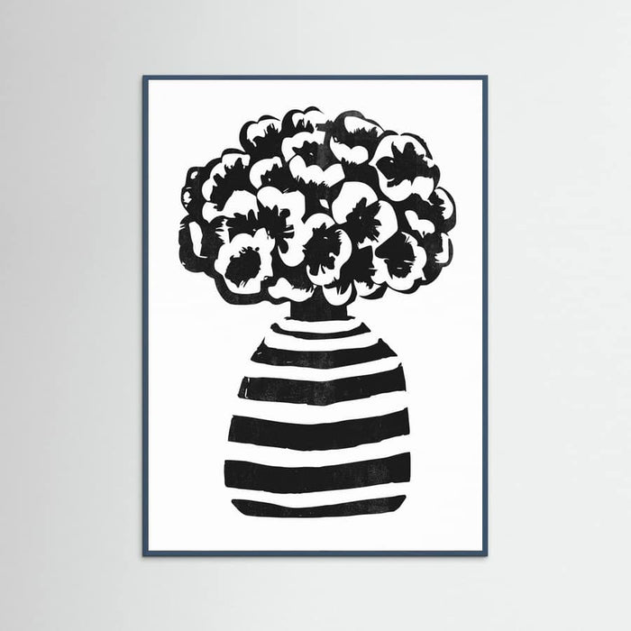 Vase Striped Poster – plakat og kunsttryk