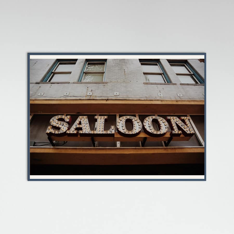 Ventura Saloon Poster – poster and art print