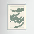 Teal Wood Verdant Abstract