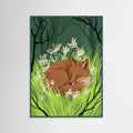 Teal Wood Verdant Embrace