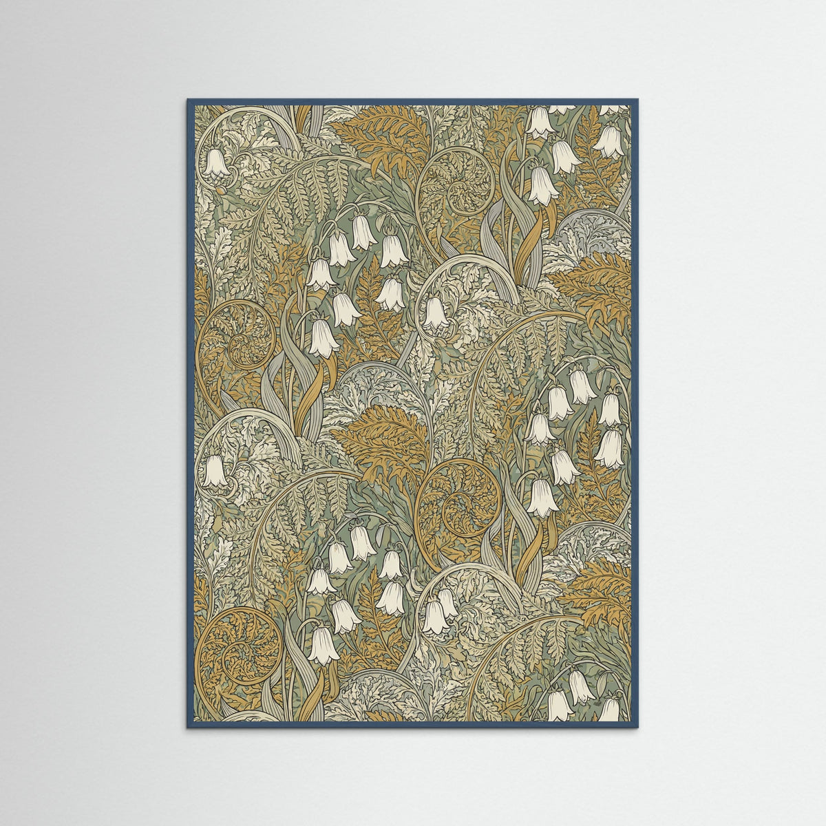 Teal Wood Verdant Pattern
