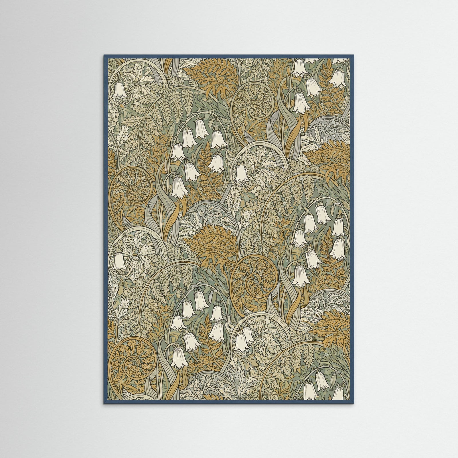 Teal Wood Verdant Pattern