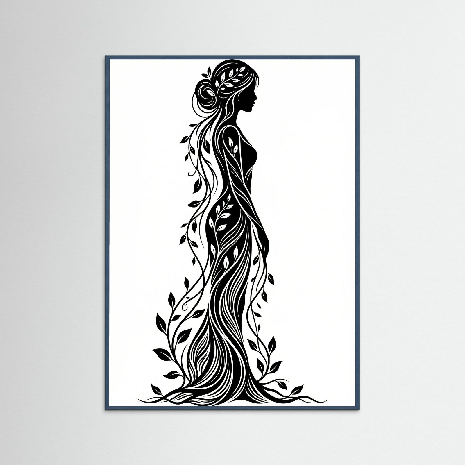 Teal Wood Verdant Silhouette