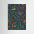Teal Wood Verdant Tapestry