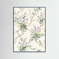 Teal Wood Verdant Vines