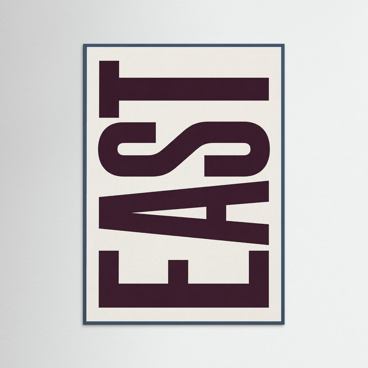 Teal Wood Vertical Typography