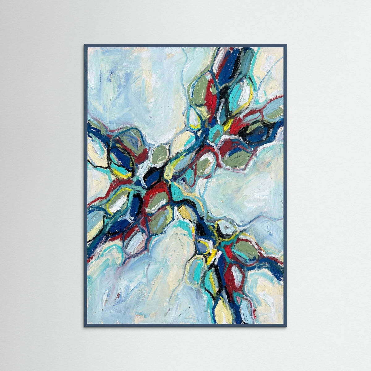 Teal Wood Vibrant Blue Surge