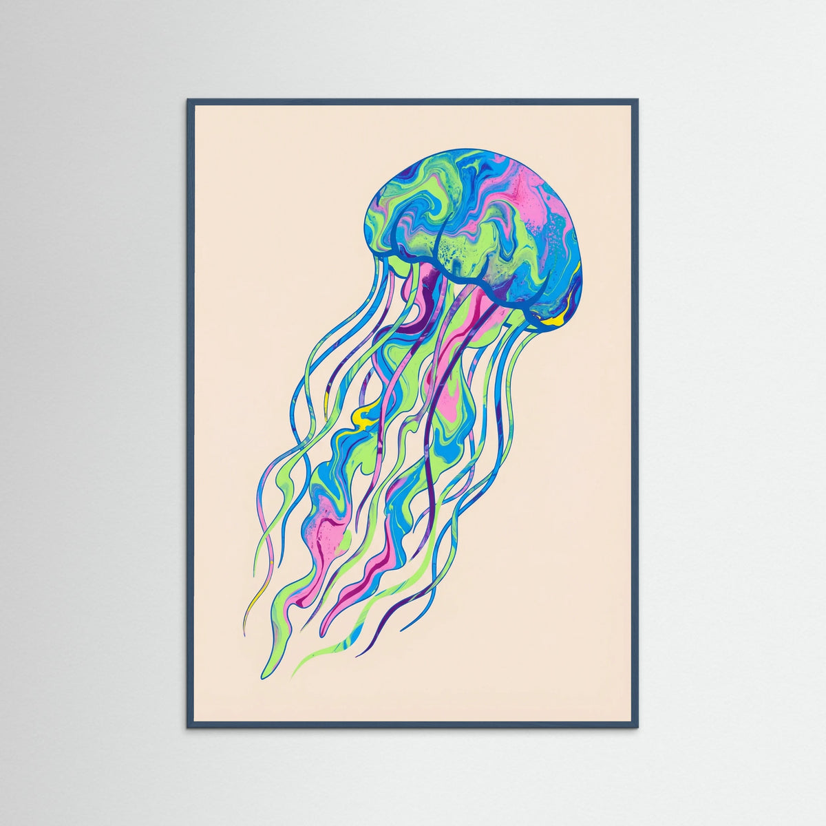 Teal Wood Vibrant Crustacean