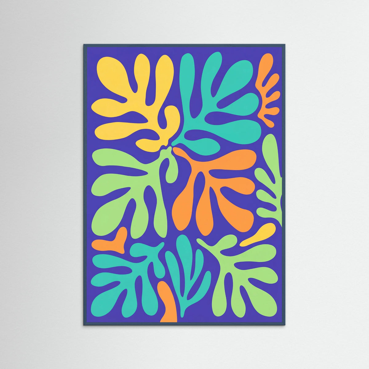 Teal Wood Vibrant Cut Outs