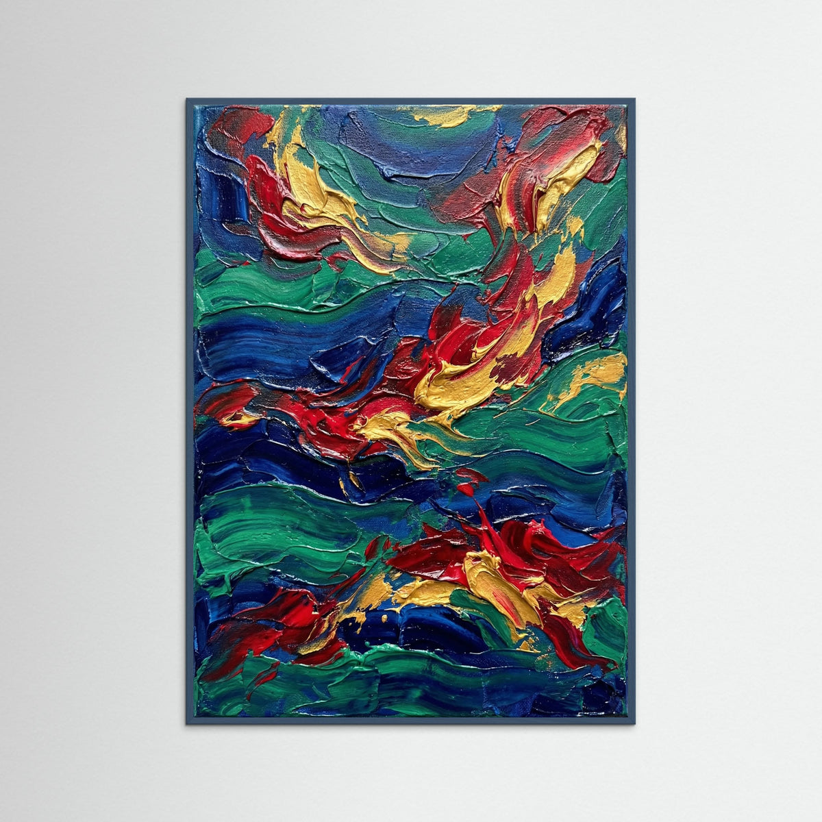 Teal Wood Vibrant Expression