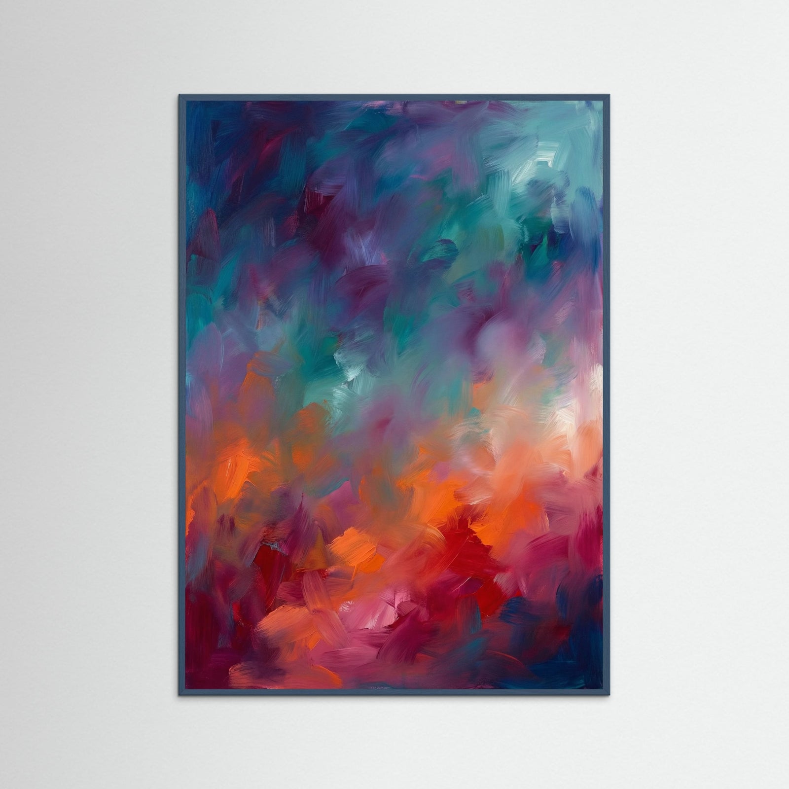 Teal Wood Vibrant Horizon