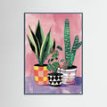 Teal Wood Vibrant Houseplant Trio