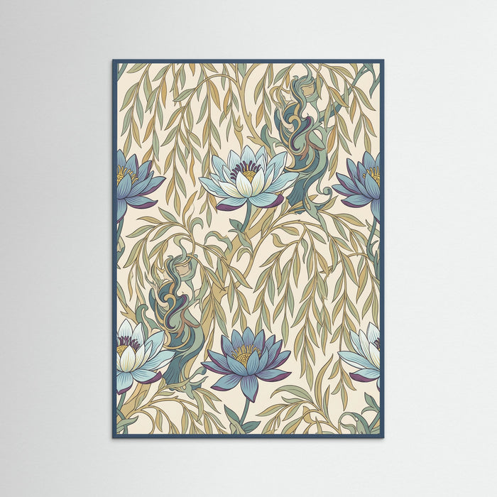 Teal Wood Vibrant Morris Tapestry