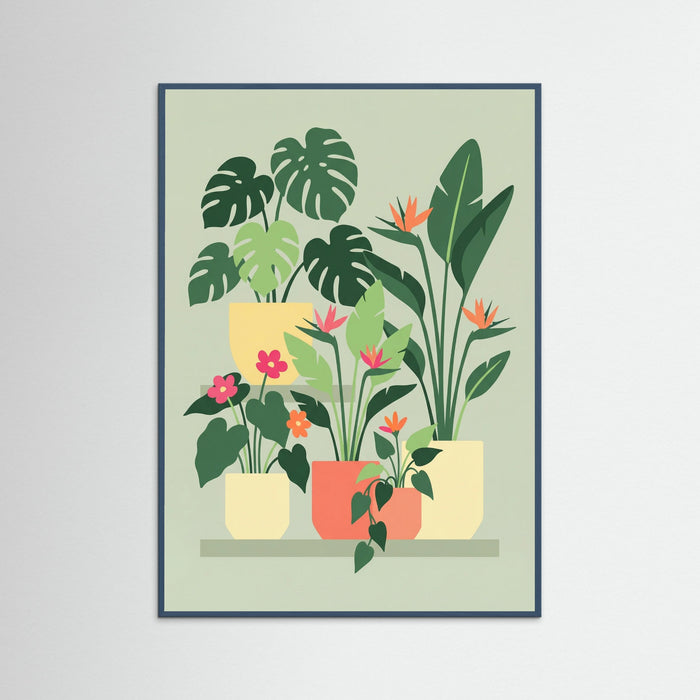 Teal Wood Viennese Floral Garden