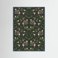 Teal Wood Vine Tapestry