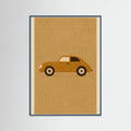 Teal Wood Vintage Racecar