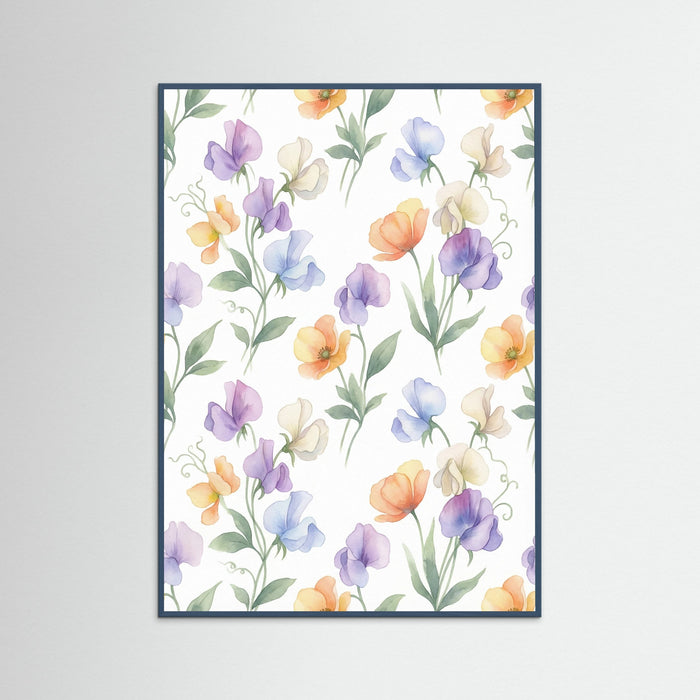 Teal Wood Vintage Rose Blooms