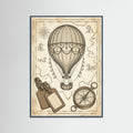 Teal Wood Vintage Travel Elegance