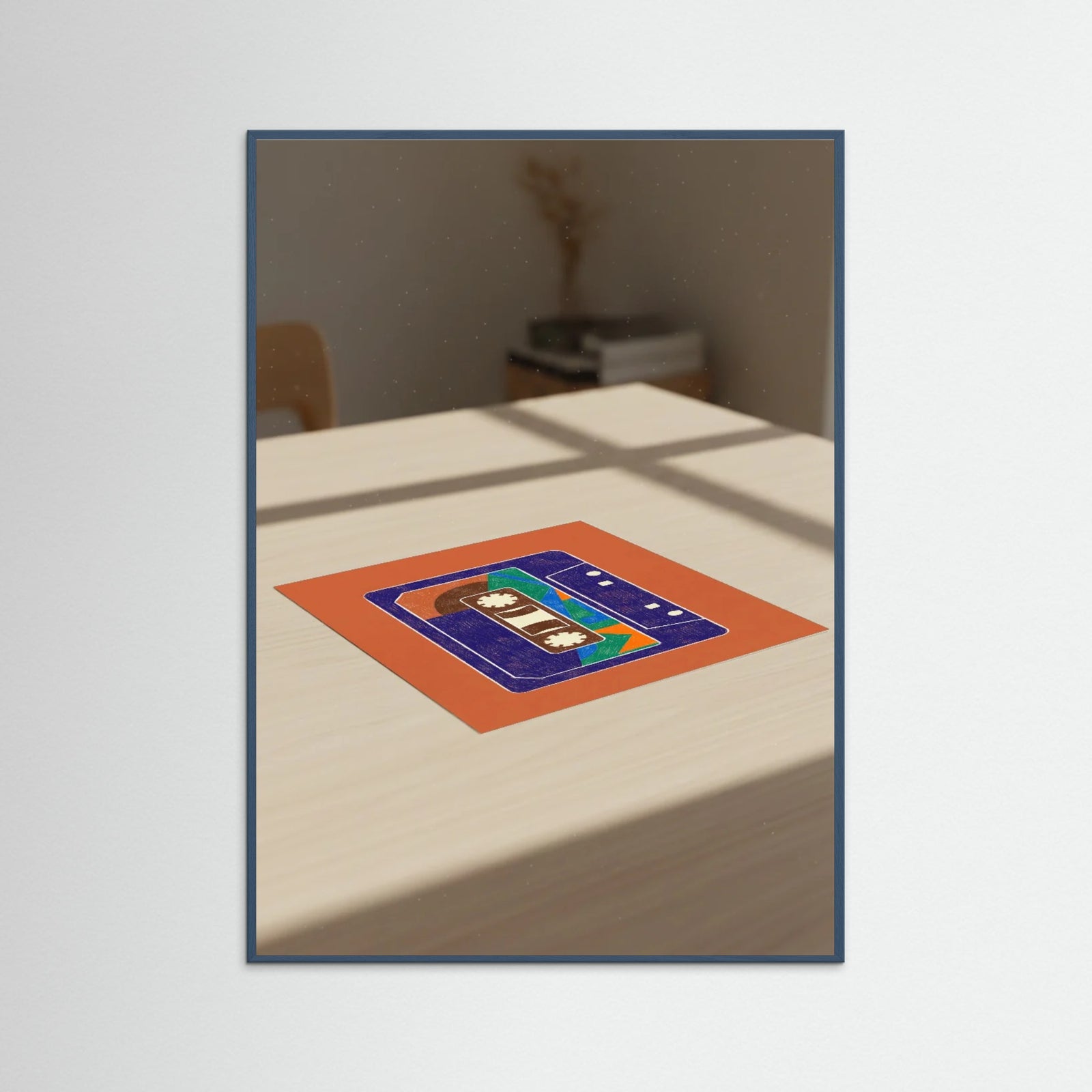 Teal Wood Vinyl Groove