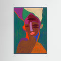 Teal Wood Vivid Contemplation
