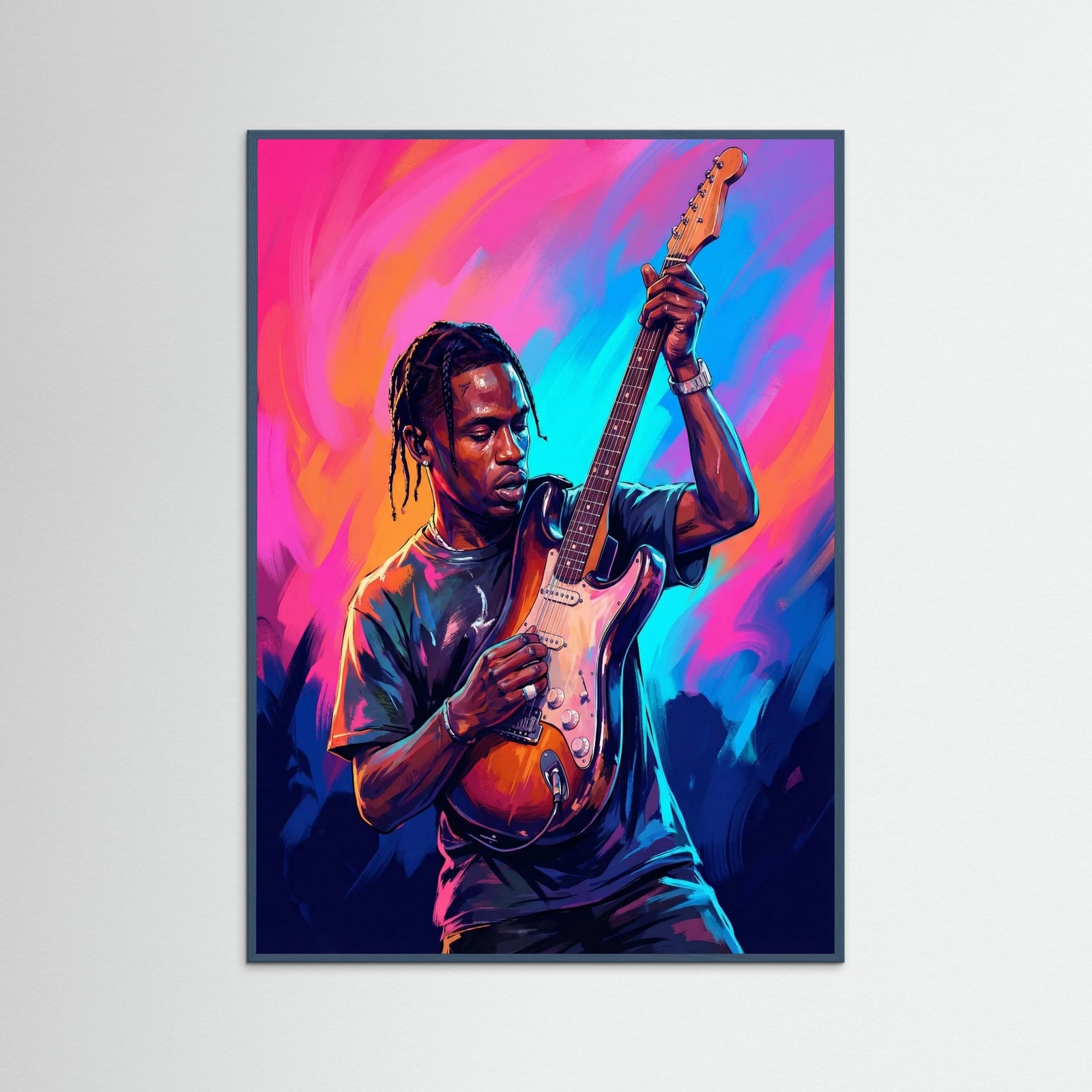 Teal Wood Vivid Melody