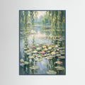 Teal Wood Water Lily Bridge