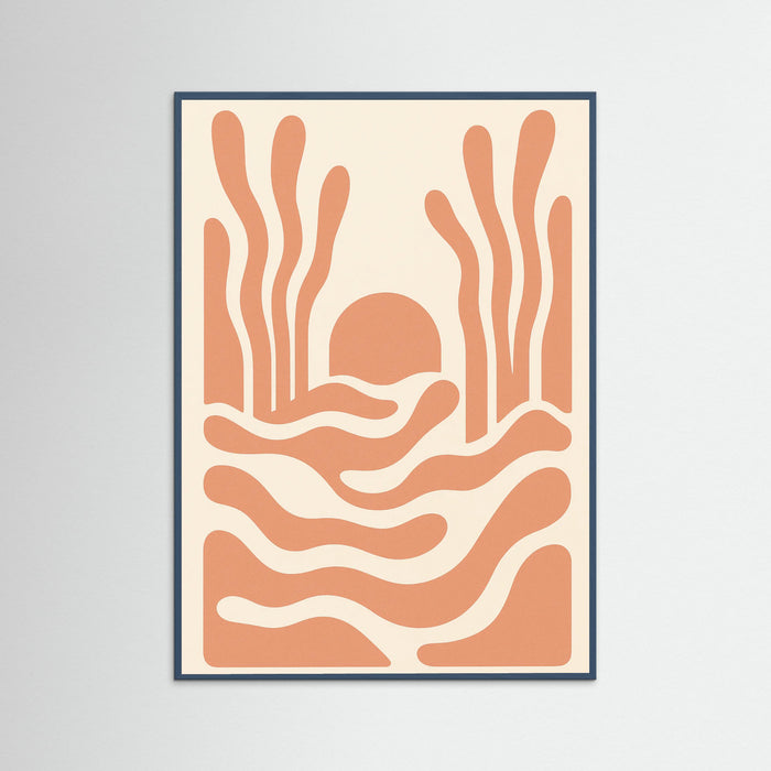 Teal Wood Wave Embrace