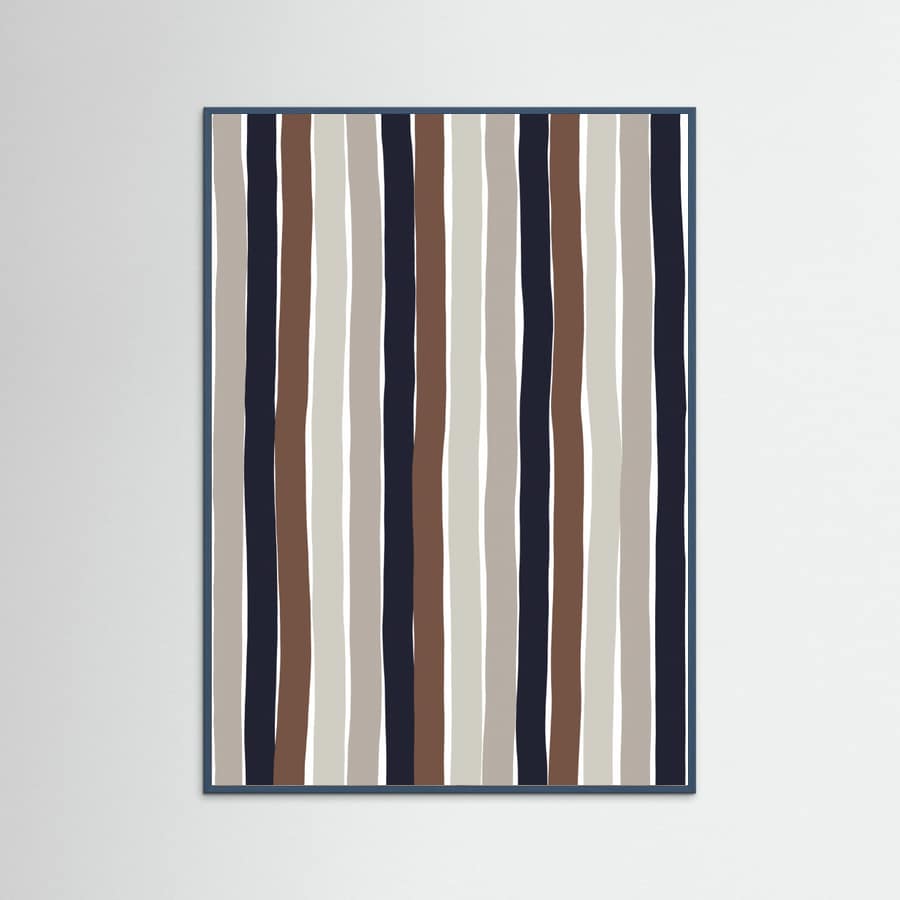 Wavy Earth Stripes Poster – poster and art print
