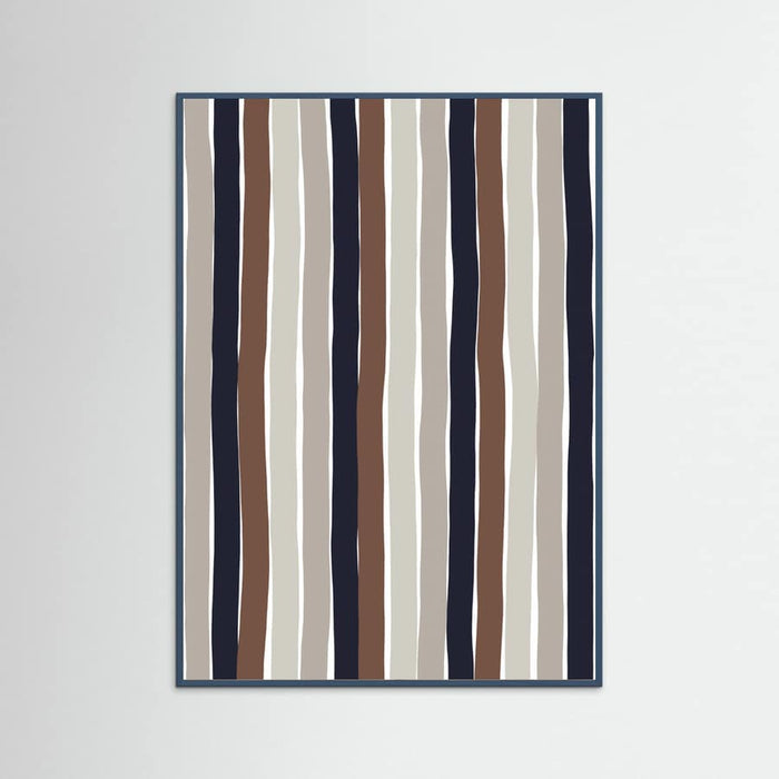 Wavy Earth Stripes Poster – poster and art print