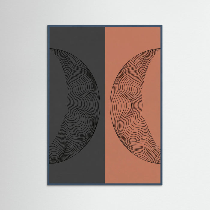 Teal Wood Wavy Harmony