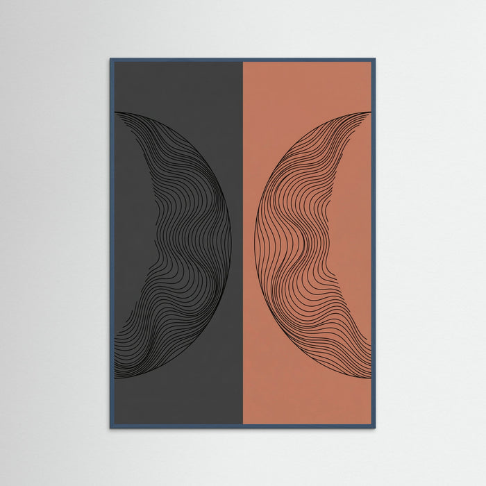 Teal Wood Wavy Harmony