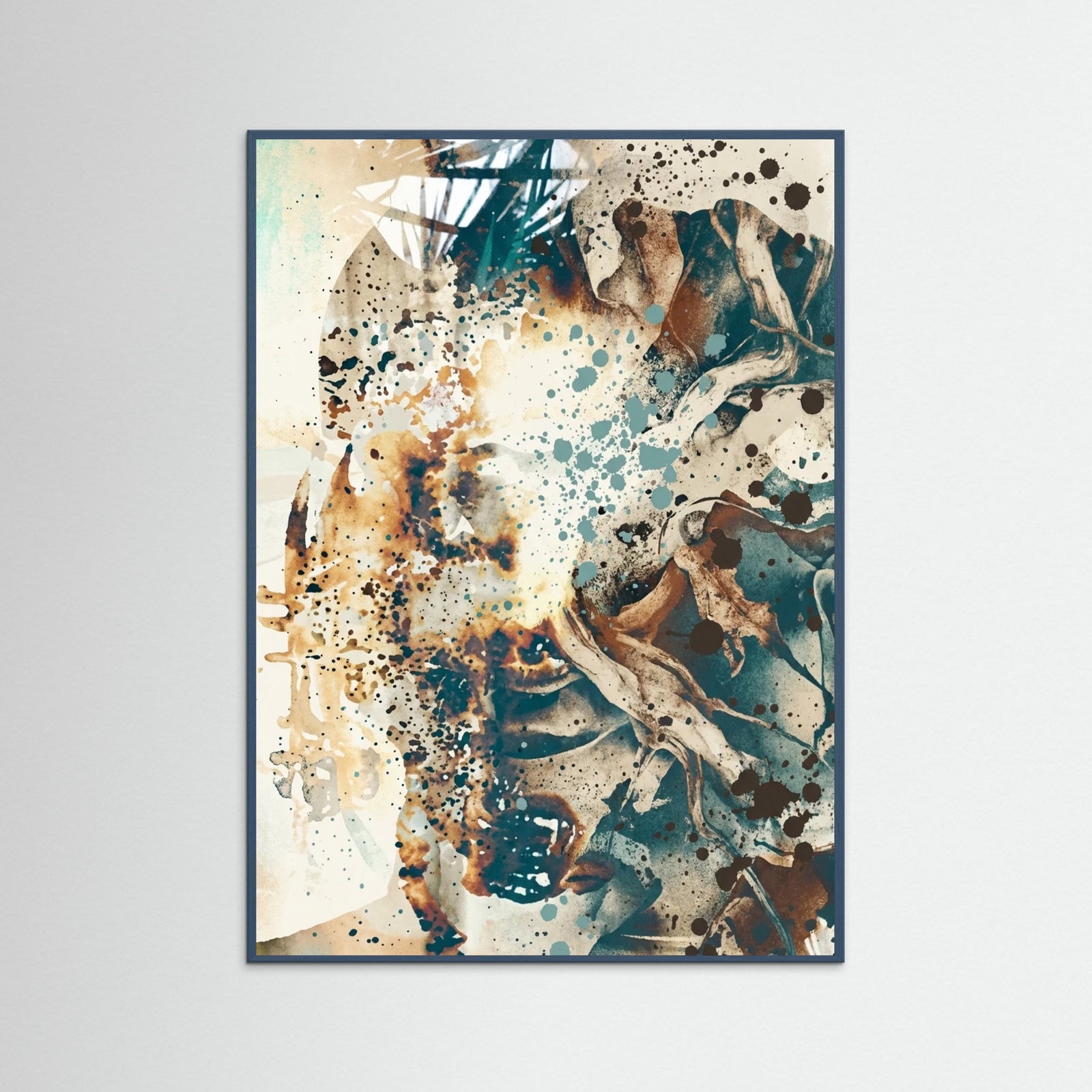 Teal Wood Weathered Echoes