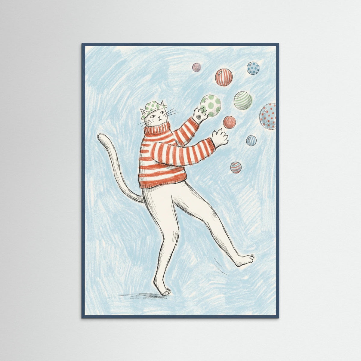 Teal Wood Whimsical Balance