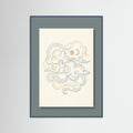 Teal Wood Whimsical Echoes